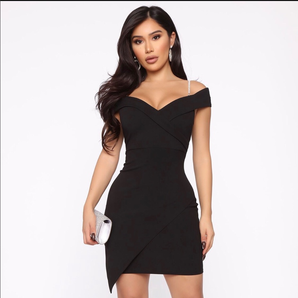 Black cocktail dress